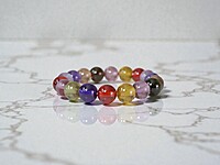 10 mm rainbow bracelet