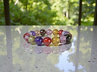 10 mm rainbow bracelet