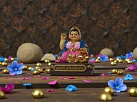 Large Nang Kwak Wealth and Fortune Statue