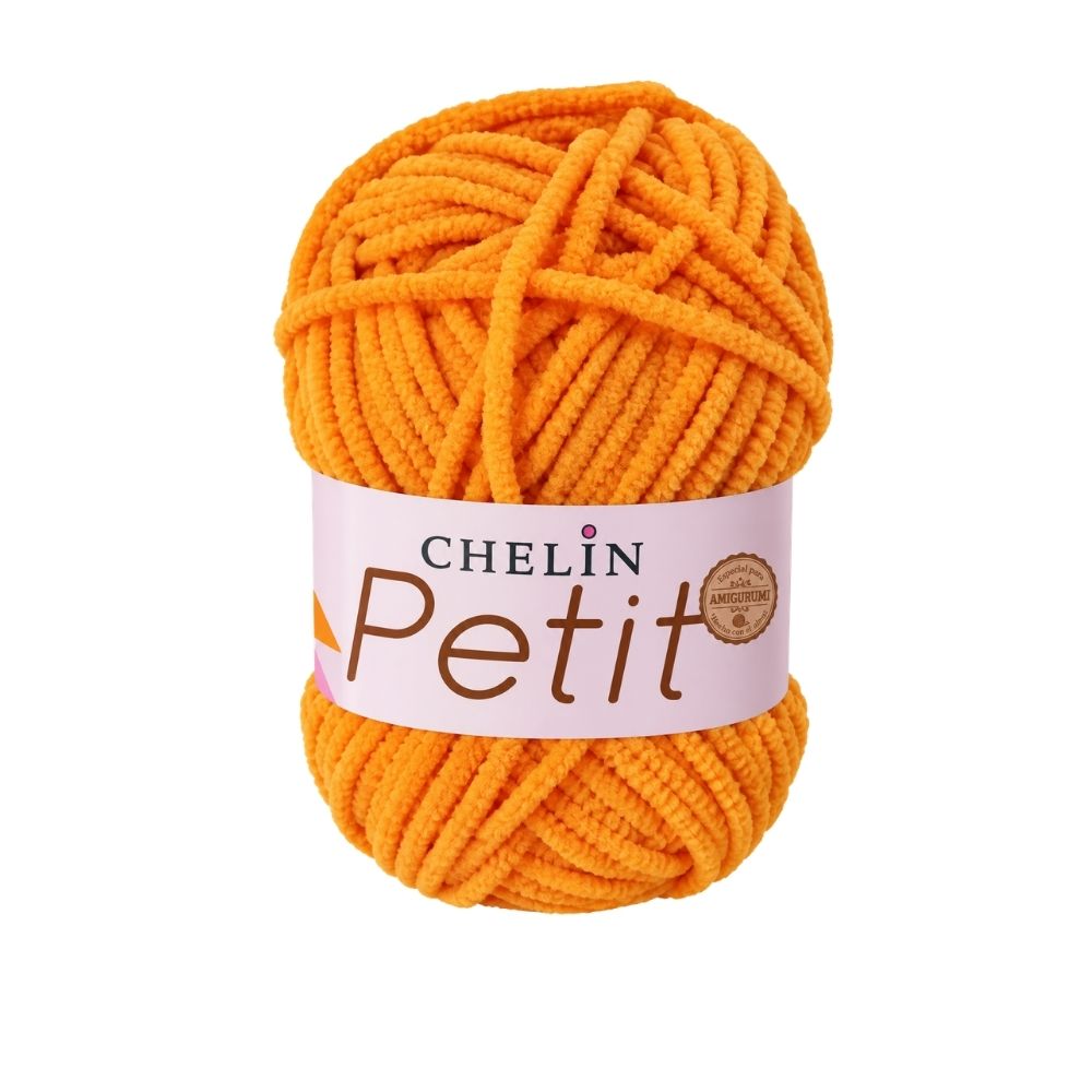 Lana Petit Chelin Naranja - P13 - Ovillos x 50 gramos, paquete por 6 ovillos