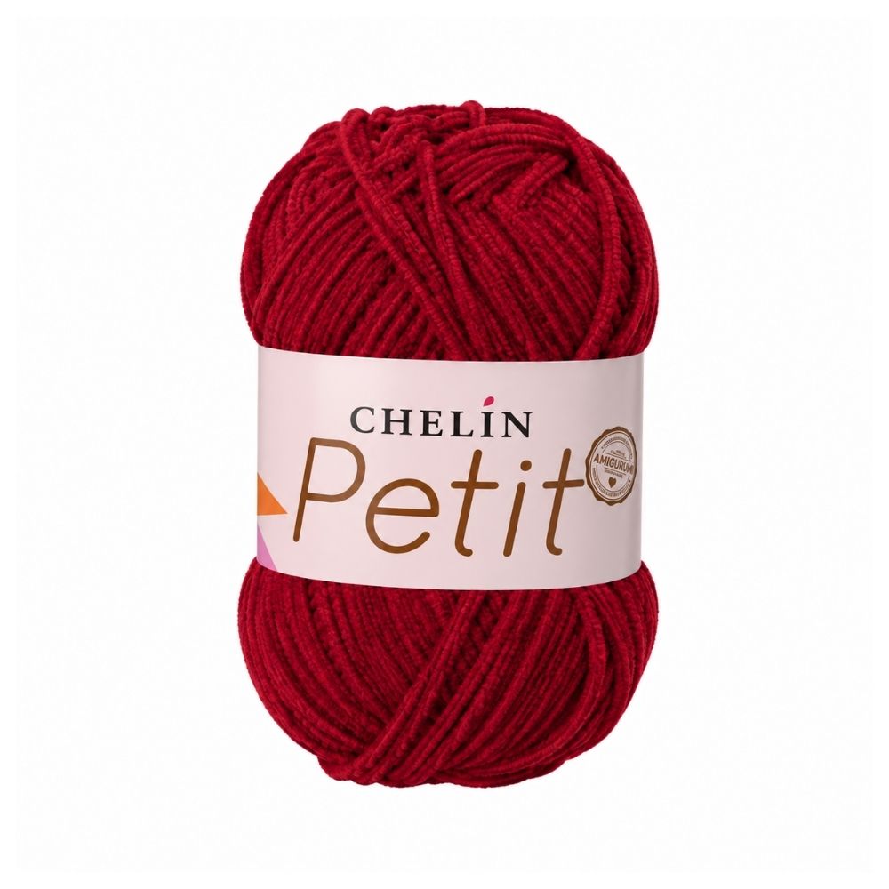 Lana Petit Chelin Rojo - P14 - Ovillos x 50 gramos, paquete por 6 ovillos