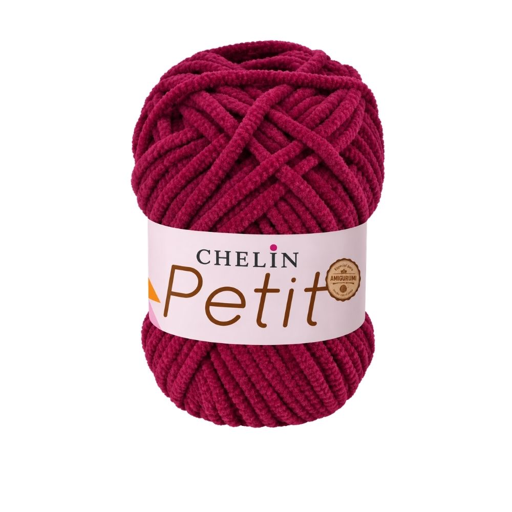 Lana Petit Chelin Vinotinto - P15 - Ovillos x 50 gramos, paquete por 6 ovillos