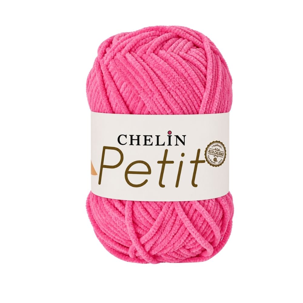 Lana Petit Chelin Rosado fuerte - P19 - Ovillos x 50 gramos, paquete por 6 ovillos