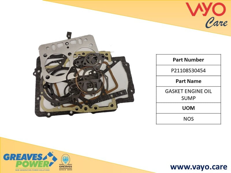 GASKET ENGINE OIL SUMP - P21108530454 - GREAVES