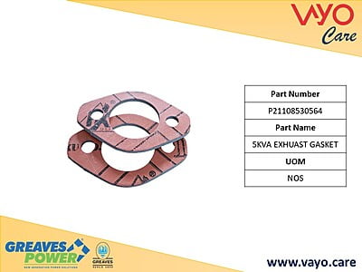 5KVA EXHUAST GASKET - P21108530564 - GREAVES