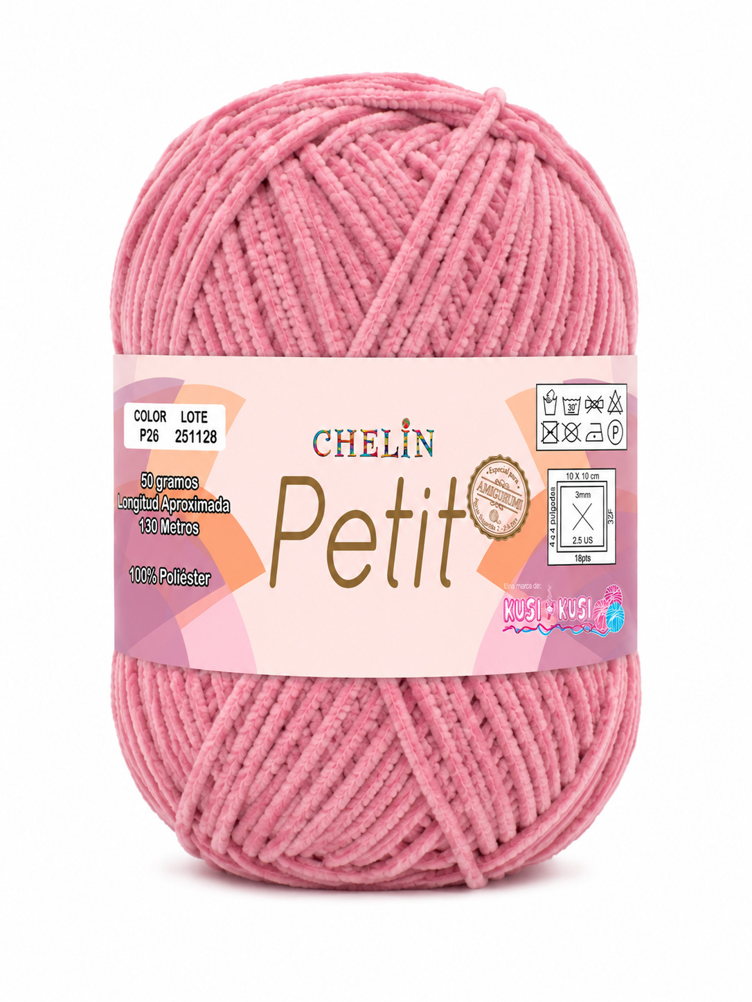 Lana Petit Chelin Rosa viejo - P26 - Ovillos x 50 gramos, paquete por 6 ovillos