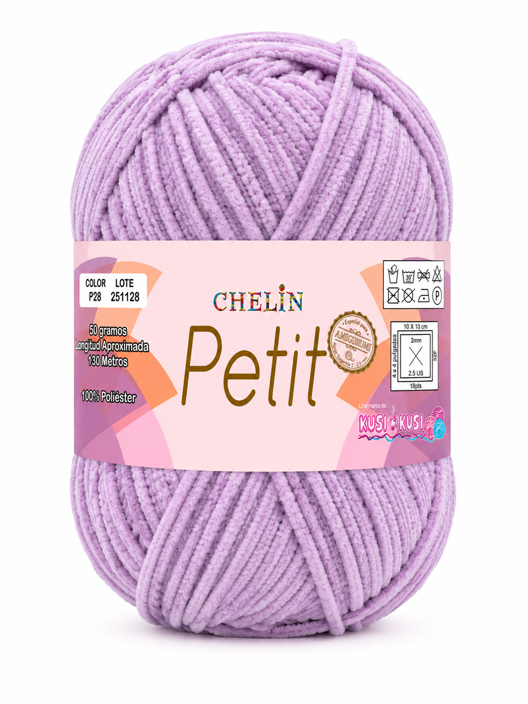 Lana Petit Chelin Lila - P28 - Ovillos x 50 gramos, paquete por 6 ovillos