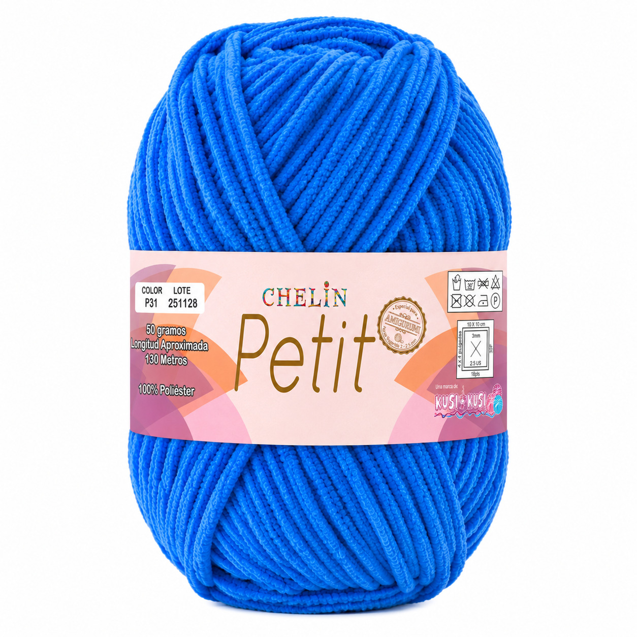 Lana Petit Chelin Azul - P31 - Ovillos x 50 gramos, paquete por 6 ovillos