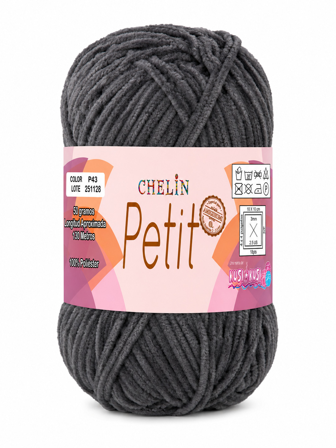 Lana Petit Chelin Gris oscuro - P43 - Ovillos x 50 gramos, paquete por 6 ovillos Lana Petit Chelin Gris oscuro - P43 - Ovillos x 50 gramos, paquete por 6 ovillos