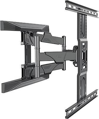 P6 Full Motion 45-75 Inch TV Wall Mount Flat Panel LED LCD Display Mount Bracket MAX.VESA 600x400mm Load 45.5kgs