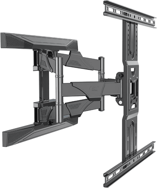 P6 Full Motion 45-75 Inch TV Wall Mount Flat Panel LED LCD Display Mount Bracket MAX.VESA 600x400mm Load 45.5kgs