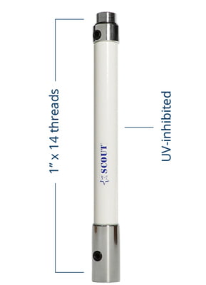 Extension mast 1 ft length HTC:8529.10.91.00 PF PA NPALO001 Extension mast 1 ft length HTC:8529.10.91.00 PF PA NPALO001