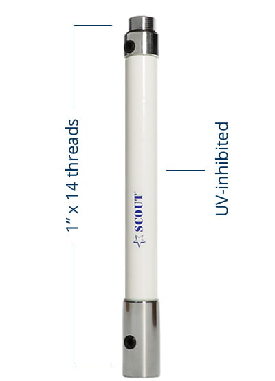Extension mast 1 ft length HTC:8529.10.91.00 PF PA NPALO001