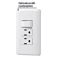 Placa armada 2 contactos e interruptor sencillo, Basic - PA-APCO-B3 / 25079