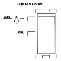 Placa armada con 1 interruptor sencillo, Volteck Basic - PA-APSE-B / 25078