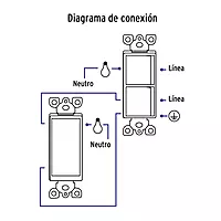 Placa armada interruptor sencillo y de 3 vías Classic - PA-APDO-CLP / 40019
