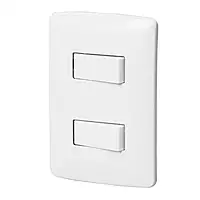 Placa armada 1 interruptor 1 escalera,blanco, línea Italiana - PA-APDO-EIB / 46462
