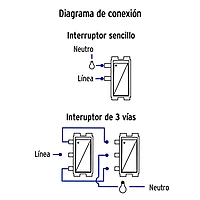 Placa armada 1 interruptor 1 escalera, plata, línea Italiana - PA-APDO-EIP / 46481