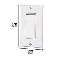 Placa armada con interruptor sencillo Classic - PA-APSE-CLP / 40017