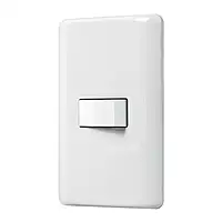 Placa armada con 1 interruptor de 3 vías, Volteck Basic - PA-APSE-EB / 25084