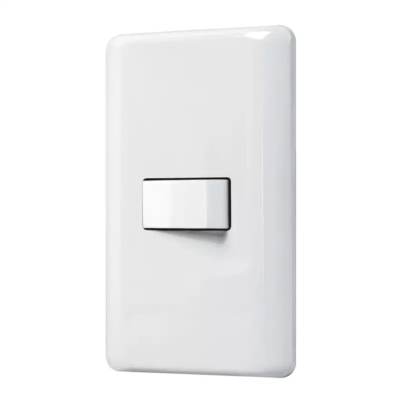 Placa armada con 1 interruptor de 3 vías, Volteck Basic - PA-APSE-EB / 25084