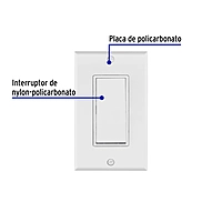 Placa armada con interruptor de tres vías, línea Classic - PA-APSE-ECLP / 40020