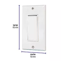 Placa armada con interruptor de tres vías, línea Classic - PA-APSE-ECLP / 40020