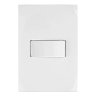 Placa armada con interruptor escalera, línea Oslo, blanco - PA-APSE-EOB / 46493