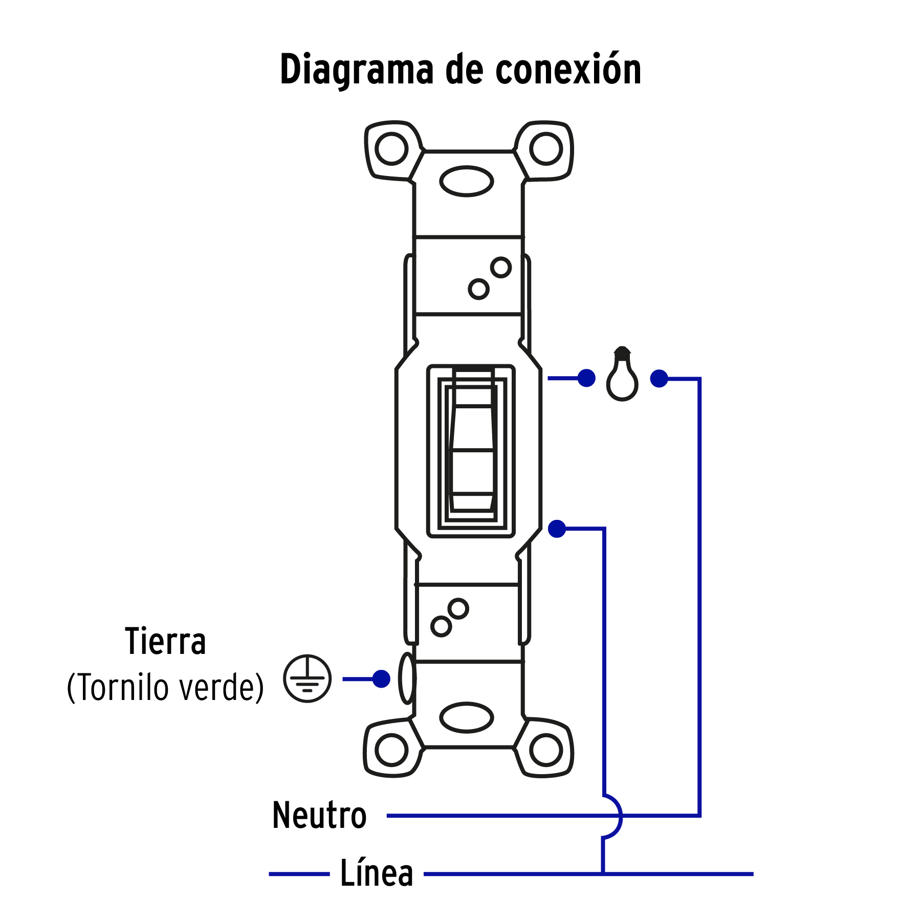 Placa armada interruptor sencillo, línea Standard, aluminio - PA-APSE-SA / 48497