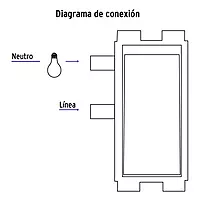 Placa armada con 3 interruptores sencillos, Volteck Basic - PA-APTR-B / 25083