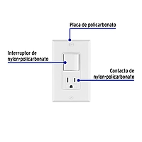 Placa armada contacto e interruptor Classic - PA-COAP-CLP / 40018