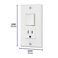 Placa armada contacto e interruptor Classic - PA-COAP-CLP / 40018