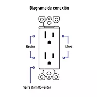 Placa armada contacto dúplex, 2 polos + tierra Classic - PA-CODO-CLP / 40016