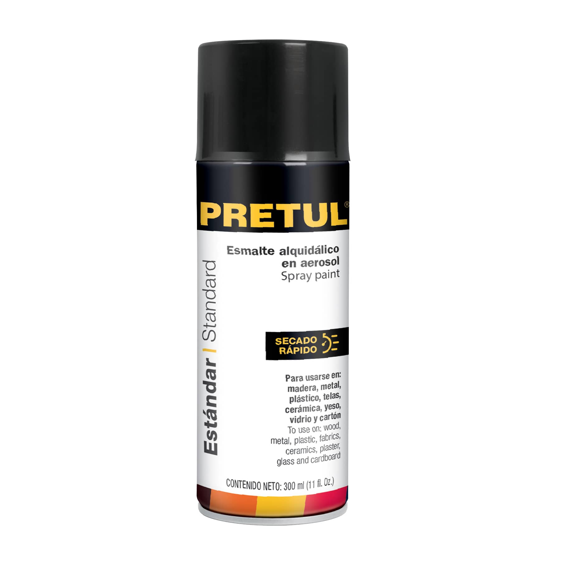 Pintura en aerosol, negro brillante, Pretul - PA-NB-P / 27170