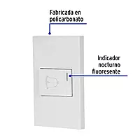 Placa armada 1 interruptor de timbre,1.5mod, Española,blanco - PA-TI-EB / 45604