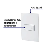 Placa armada con timbre, línea Oslo, color blanco - PA-TI-OB / 46498