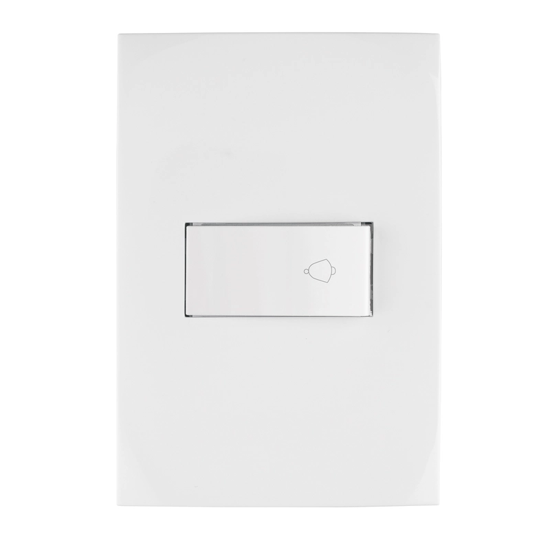 Placa armada con timbre, línea Oslo, color blanco - PA-TI-OB / 46498