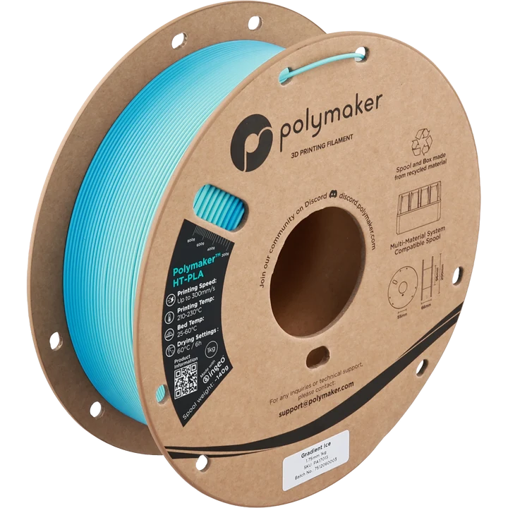 Polymaker™ HT-PLA (1.75 mm, 1 kg) Gradient Ice