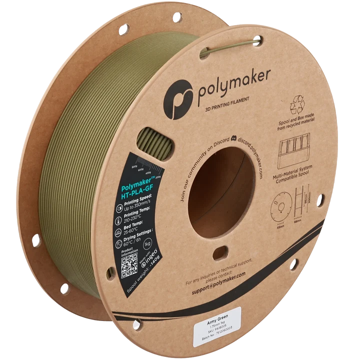 Polymaker™ HT-PLA-GF (1.75 mm, 1 kg) Army Green