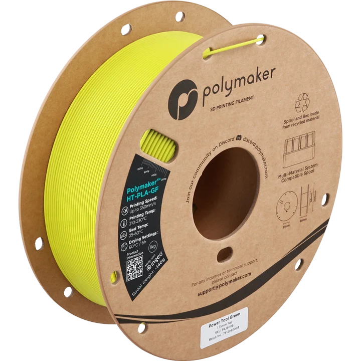 Polymaker™ HT-PLA-GF (1.75 mm, 1 kg) Power Tool Green