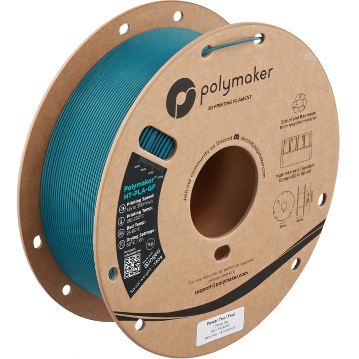 Polymaker™ HT-PLA-GF (1.75 mm, 1 kg) Power Tool Teal