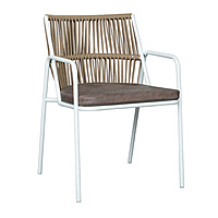Crema Outdoor Accent Patio Weaving Chair Set of 2