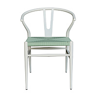Sigma Wishbone Metal Dining Weaving Chair
