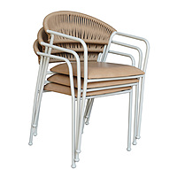 Costa Outdoor Accent Patio Weaving Chair Set of 2