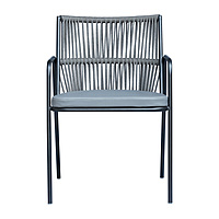 Crema Outdoor Accent Patio Weaving Chair Set of 2