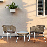Bostan Outdoor Tea Set 2 Chairs 1 Table