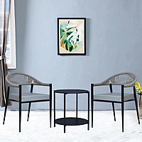 Rivera Outdoor Tea Set 2 Chairs 1 Table