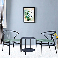 Sigma Wishbone Tea Set 2 Chairs 1 Table