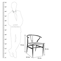 Sigma Wishbone Tea Set 2 Chairs 1 Table