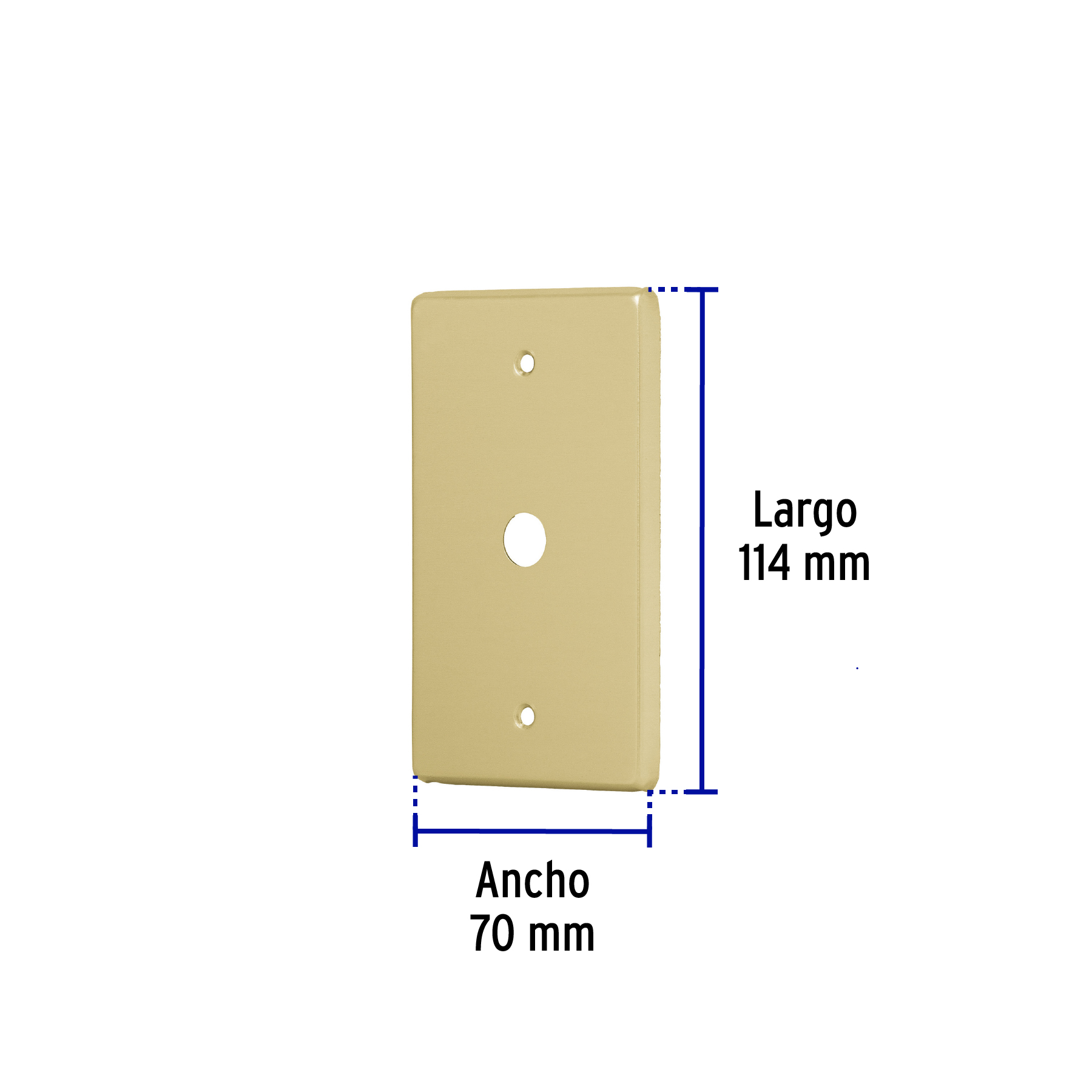 Placa pasacable de aluminio, línea Standard - PAAN-S / 46404